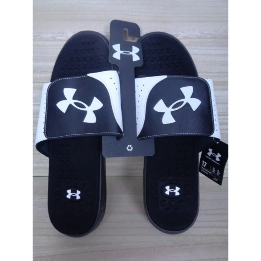 Under Armour Ignite Pro Memory Foam Adjustable Casual Sport Slip-On Slide Men 17